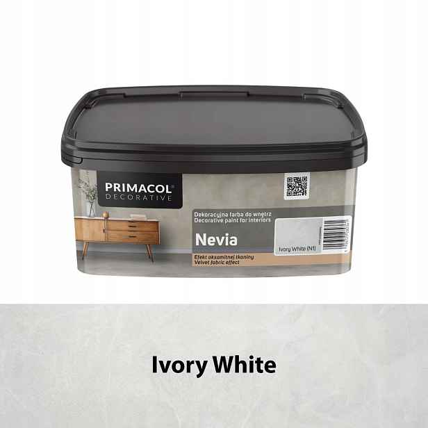 Primacol Barva Nevia Ivory White N1 Efekt Sametové Tkaniny 1L