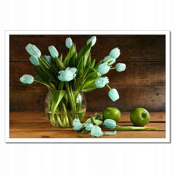 Plakáty v rámu 60x40 Mátové tulipány
