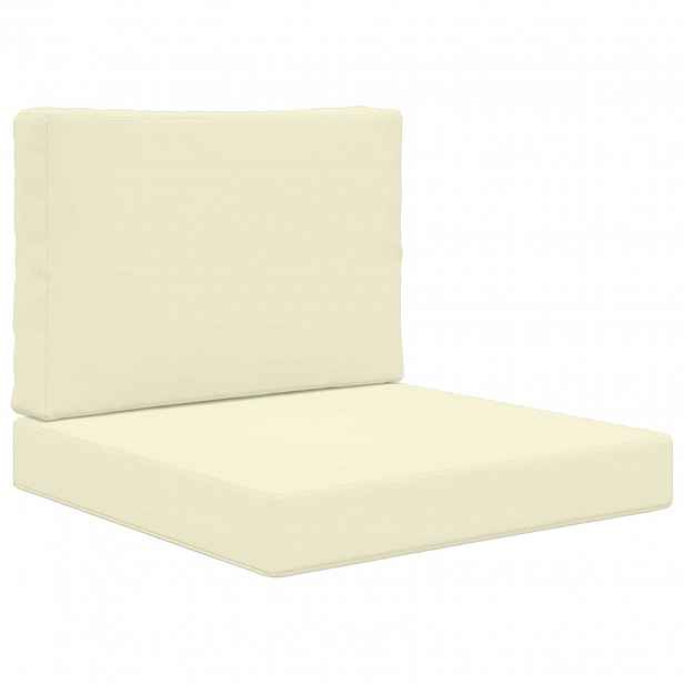 vidaXL Venkovní polštář na pohovku Polyester Krémová 60 x 60 cm