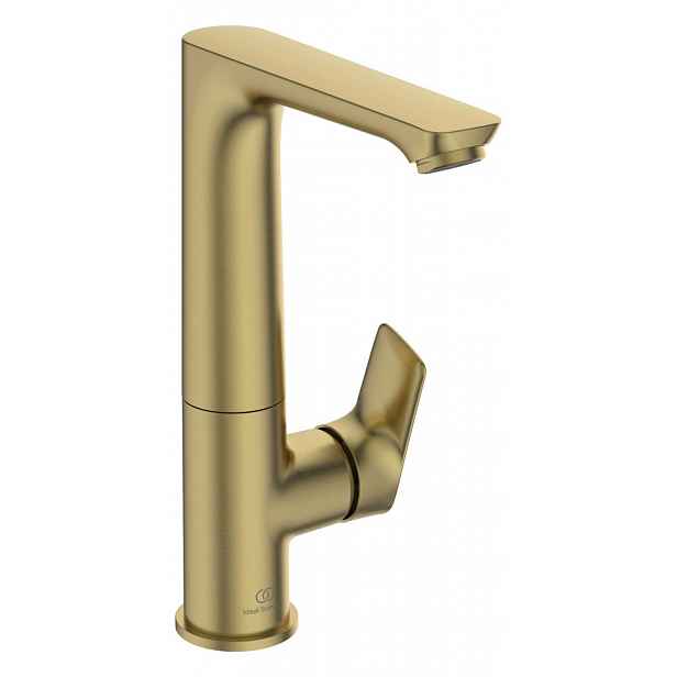 Ideal Standard Connect Air - Umyvadlová baterie Slim s otočným výtokem, Brushed Gold A7023A2