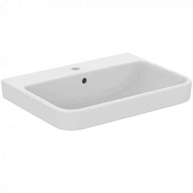Ideal Standard i.Life B - Umyvadlo 65x48 cm, s přepadem, otvor pro baterii, bílá T460601