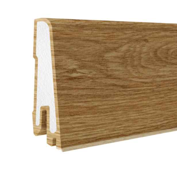 Soklová podlahová lišta MOD60 Clip 2677 2,5 m, 2500x60x14,5 mm, hnědá, Döllken
