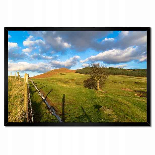 Plakáty v rámu 60x40 Krajina s loukou