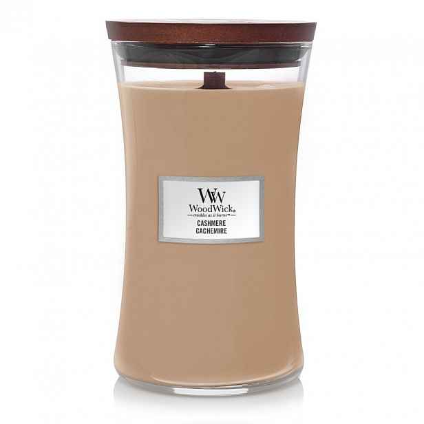 Cashmere – Woodwick – velká svíčka s dřevěným knotem