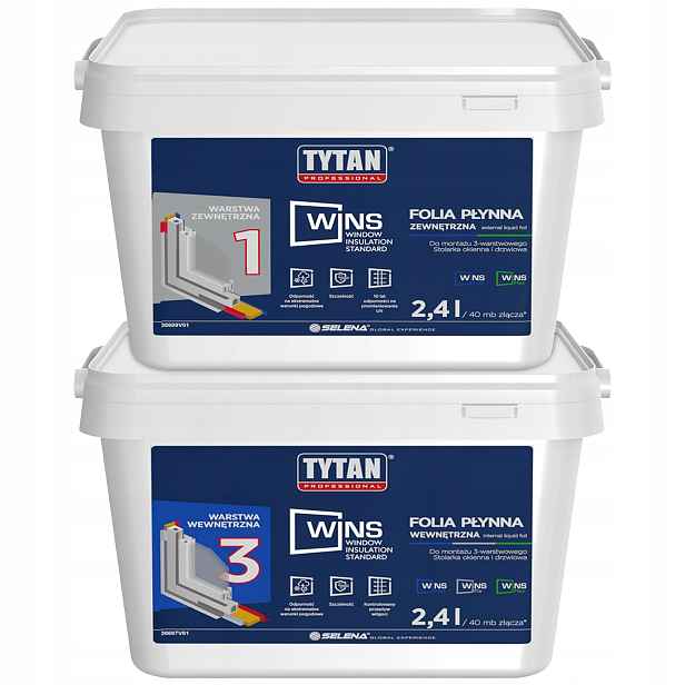Fólie Tekutá Titan Wins vnější Bílá 2,4L vnitřní Antracit 2,4L