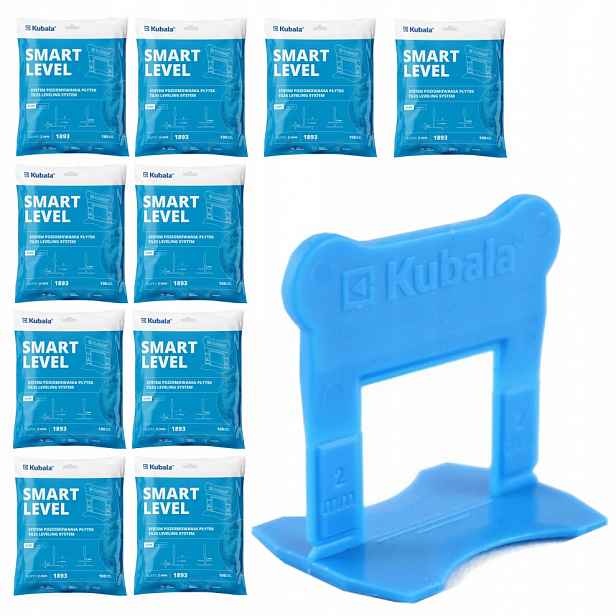 Kubala Smart Level Klipsy Pro Vyrovnávání Dlaždic 2MM Sada 1000 Kusů