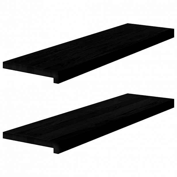 vidaXL Nášlapy na schody 2 ks světle hnědé 90x25x2 cm masivní dub