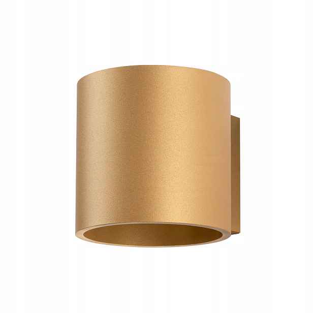 Sollux Lighting Nástěnné svítidlo zlaté kulatý nahoru dolů do obývacího pokoje ložnice