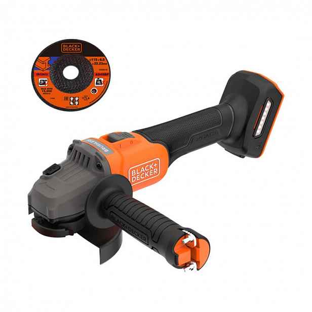 BLACK+DECKER - 18V AKU úhlová bruska 115 mm, bez baterie a nabíječky BCG6L8N-XJ