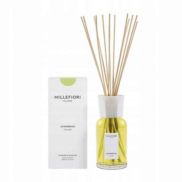 Millefiori Milano Lemon Grass – difuzér s tyčinkami 500 ml