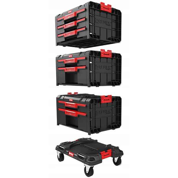 Mobilní sada boxů na nářadí Qbrick System Pro Drawer Workshop Set 1