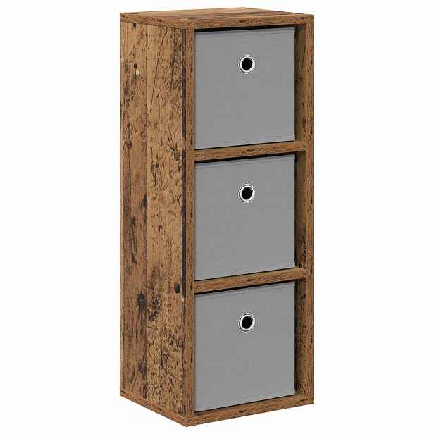 vidaXL Servírovací skříň se zásuvkou Staré dřevo 25,5 x 22 x 69,5 cm