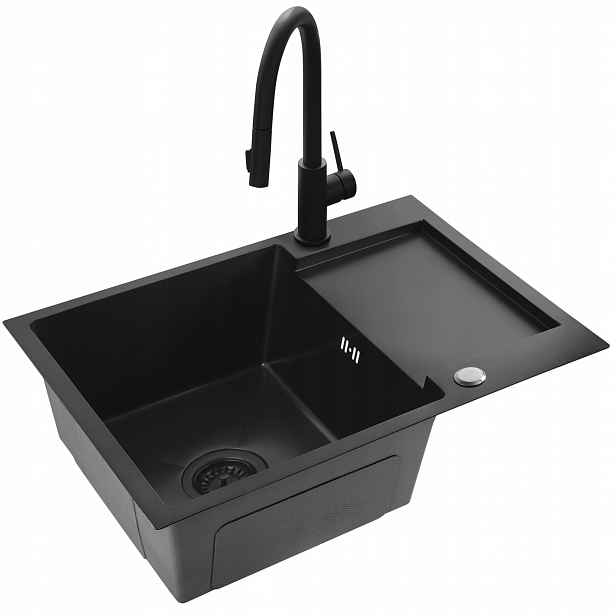 Dřez Paul Black Baterie Fresh Black