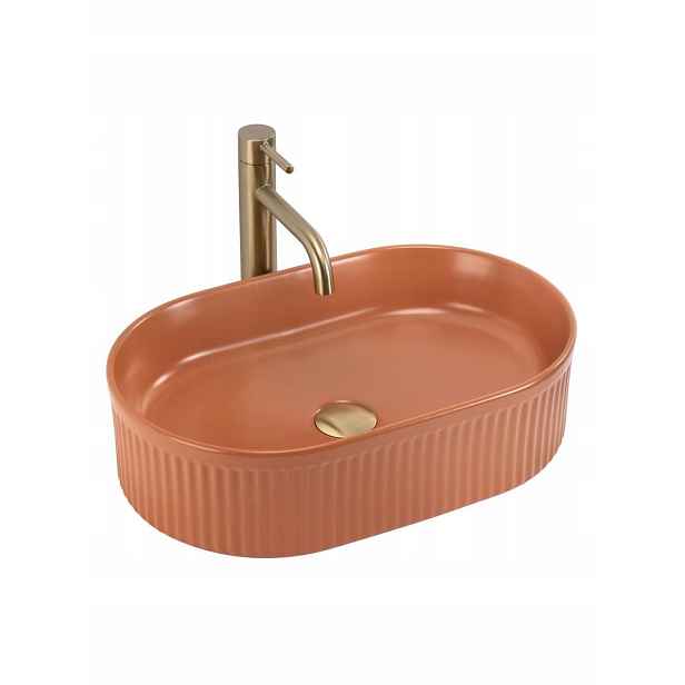 Umyvadlo Vanda 48 Cinnamon Matt Na Desku