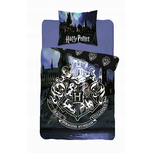 Detexpol Povlečení Harry Potter Hrad Bavlna, 140/200, 70/80 cm (DL-027272)