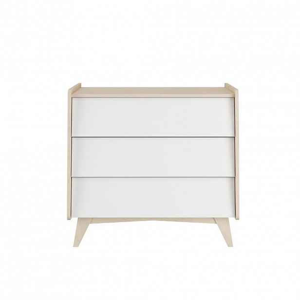 RAUMHIRSCH FURNITURE DĚTSKÁ KOMODA SoSixty – rustikální elegance a funkčnost, bílá