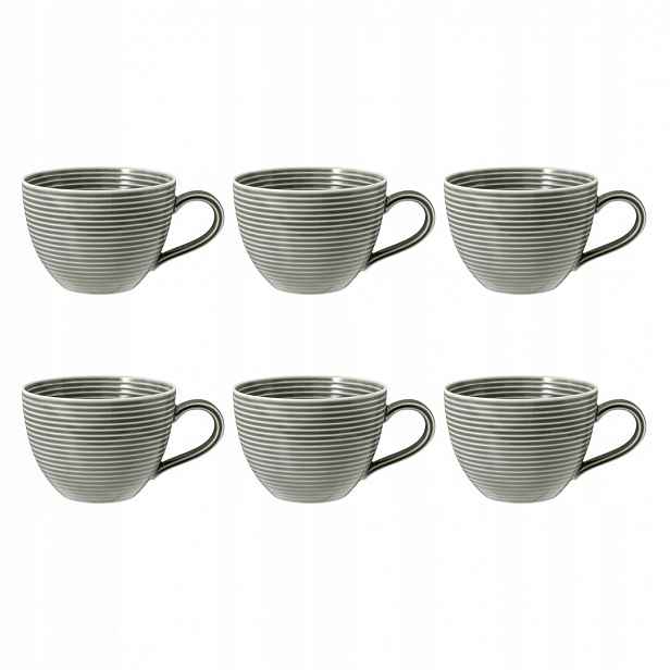 Šálky Seltmann Beat Color Glaze šedé 6 ks 260 ml