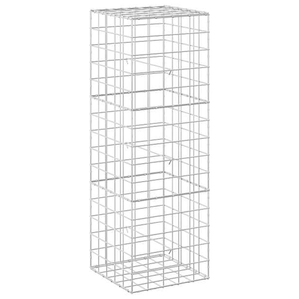 vidaXL Gabion s drátem 5 mm a síťkou 10x10 cm 50x50x150 cm