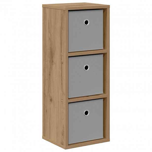 vidaXL Servírovací skříň Artisanový dub 25,5 x 22 x 69,5 cm