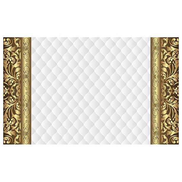 Vliesová fototapeta Zlaté pruhy na bílém pozadí luxus 208x146 lepidlo