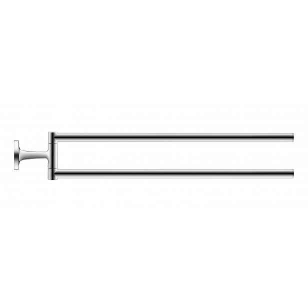 Duravit Starck T - Držák ručníků dvojitý otočný, délka 47 cm, chrom 0099411000