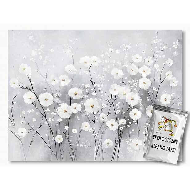Fototapeta Flizelina Natura Flora Bílé Květy Sádrovka Boho 208x146 130g