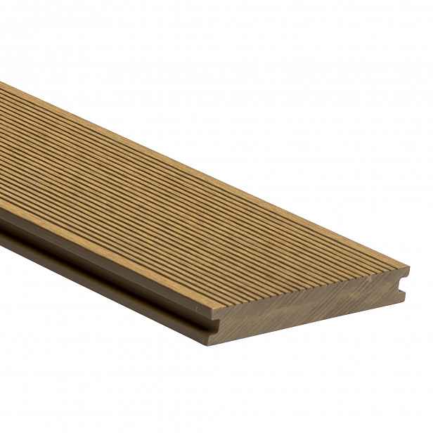 Prkno terasové dřevoplastové WPC PERI plné odstín original wood 140×20×4000 mm