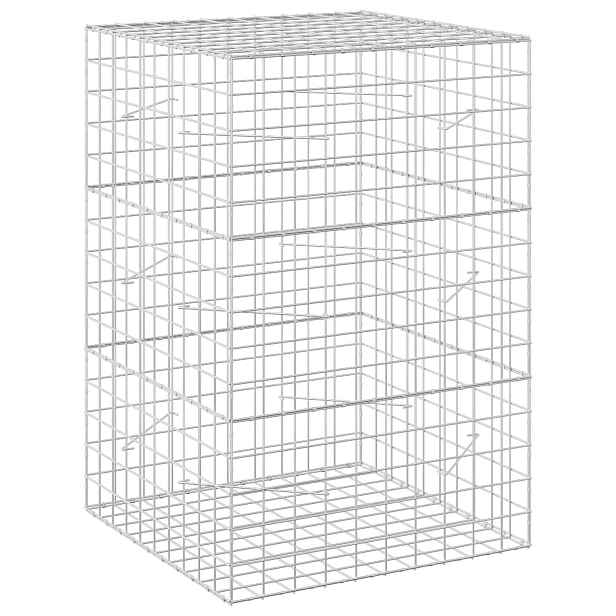vidaXL Gabion s drátem 5 mm a síťkou 10x10 cm 100x100x150 cm