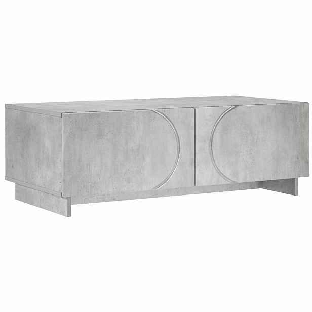 vidaXL Konferenční stolek Betonově šedá 102 x 50,5 x 35 cm