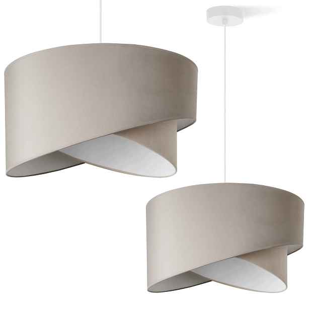 Závěsná Stropní Lustrová Lampa S Kašmírovým Stínidlem, Béžová Barva Do Jídelny