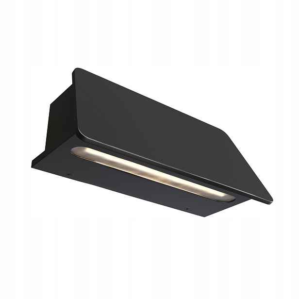 Venkovní nástěnné Led svítidlo podlouhlé 20 cm grafitové IP54 3000K Maytoni