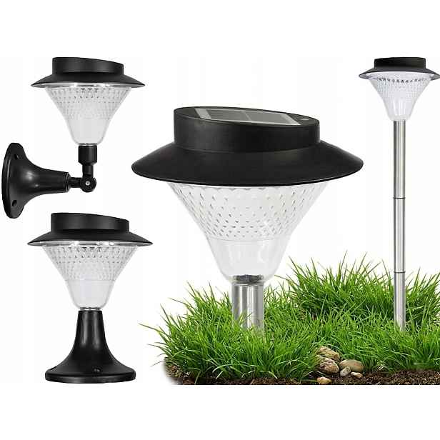2x Solární lampa 39 Led Lampa zapichovací lampa nástěnné svítidlo venkovní sloupek