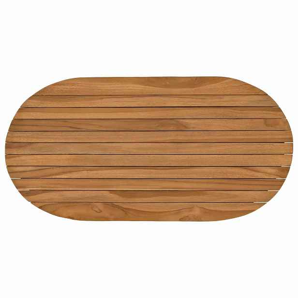 vidaXL Deska stolu 80 x 40 x 3,5 cm Oválný Pevné teakové dřevo