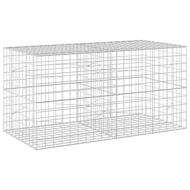 vidaXL Gabion s drátem 5 mm a síťkou 10x10 cm 200x100x100 cm