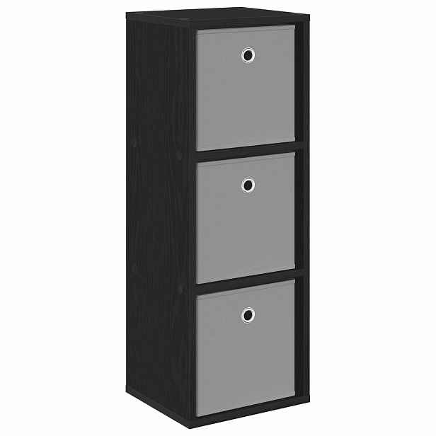 vidaXL Servírovací skříň se zásuvkou Černý dub 30,5 x 27 x 84,5 cm