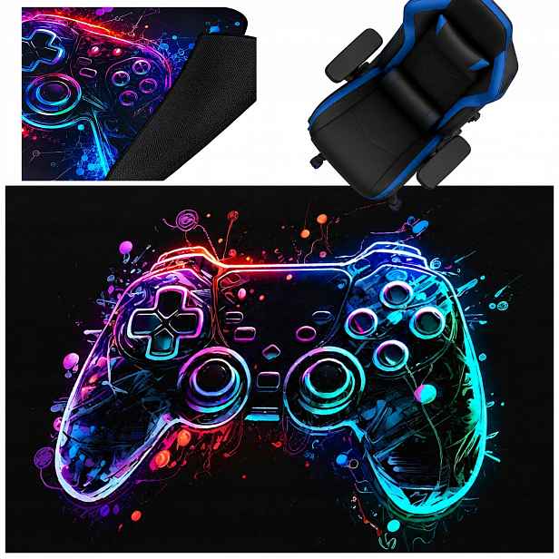 Koberec Pro Hráče Dětí Protiskluzový Pad Gamer 140x200CM Velký