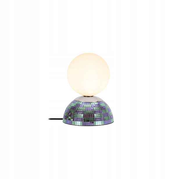 Lucide Glitzer retro stolní lampa modrá sklo G9 max 5W