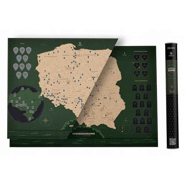 Polské Zámky Stírací Mapa Navštěvuji Zámky