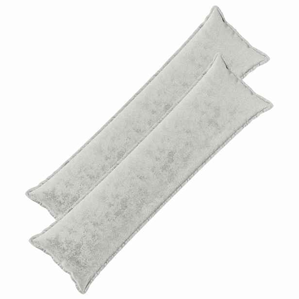 vidaXL Odhazovací polštář 2 ks HOUTEN Světle šedá 40 x 145 cm Flanel