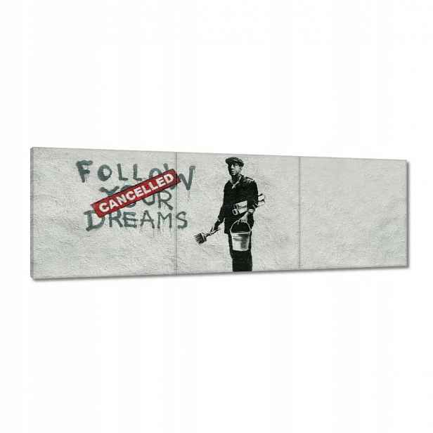 Obrazy 120x40 Banksy Follow Your Dreams