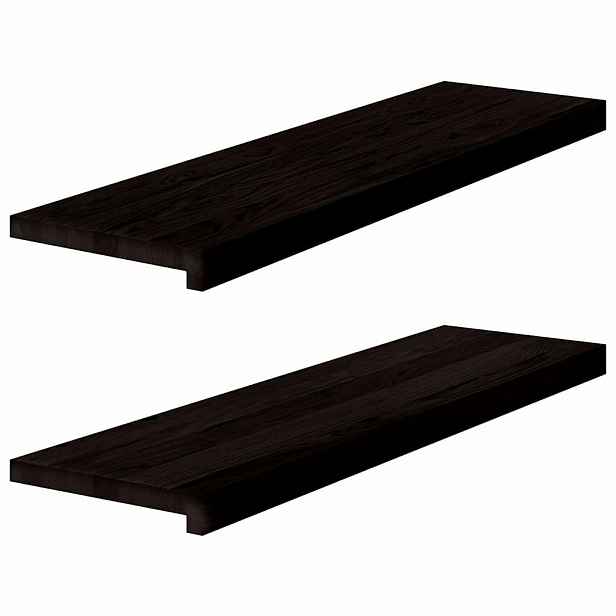 vidaXL Nášlapy na schody 2 ks světle hnědé 90x30x2 cm masivní dub