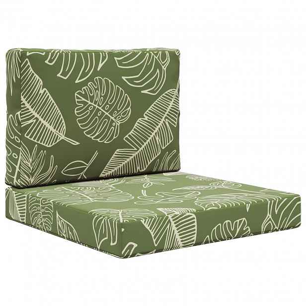 vidaXL Venkovní polštář na pohovku Polyester Listový design 60 x 60 cm
