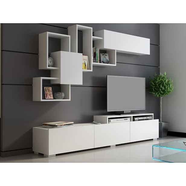 TV stěna / Sestava pod TV Amor - White