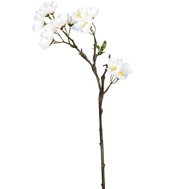 Umělá větvička jabloně výška 60 cm Gasper - bílá