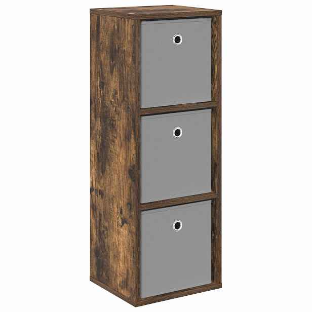 vidaXL Servírovací skříň se zásuvkou Kouřový dub 30,5 x 27 x 84,5 cm