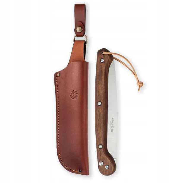 Bushcraftová pila Premium 250 mm kožená Pochva Nerezová Ocel