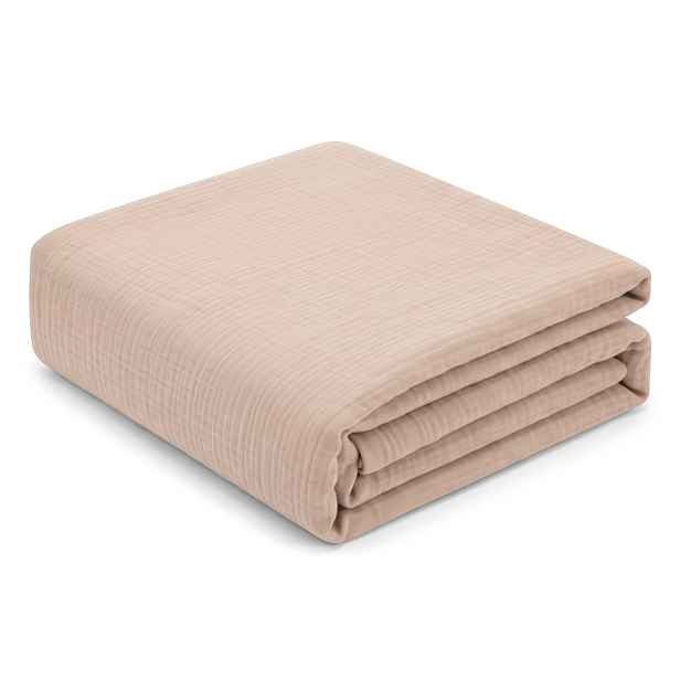 Mušelínová deka 150 x 200 cm 100% Bavlna Double Gauze Měkká Premium na pláž