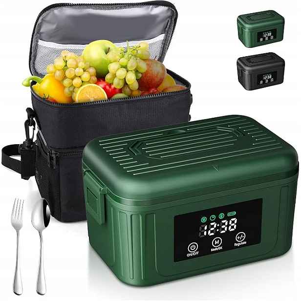Elektrický obědový box 1,4 l s vyhříváním – 18 000 mAh, Usb-c Kemping