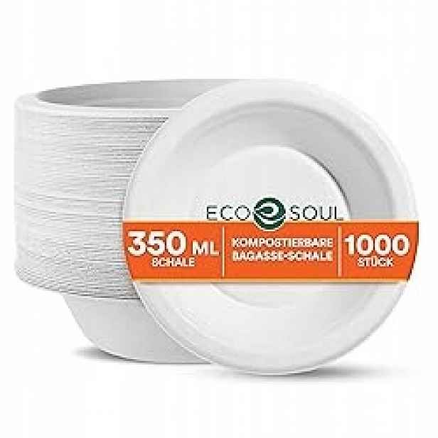 na jedno použití misky 350 ml 10x odolnější než papírové talíře 1000 ks
