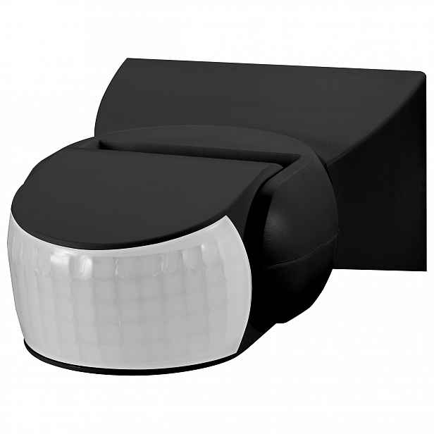 Snímač pohybu 180 stupňů, 2 senzory, IP65, 1200 W, černý, Tuya Smart WiFi